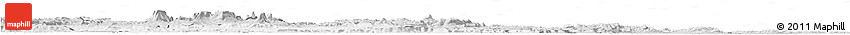 Silver Style Horizon Map of Cuyuni/mazaruni