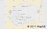 Classic Style Map of Cuyuni/mazaruni, single color outside