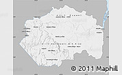 Gray Map of Cuyuni/mazaruni, single color outside