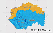 Political Map of Cuyuni/mazaruni, cropped outside