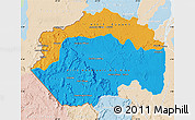 Political Map of Cuyuni/mazaruni, lighten
