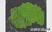 Satellite Map of Cuyuni/mazaruni, darken, desaturated