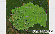 Satellite Map of Cuyuni/mazaruni, darken