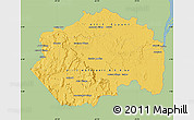 Savanna Style Map of Cuyuni/mazaruni, single color outside