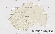 Shaded Relief Map of Cuyuni/mazaruni, cropped outside