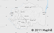 Silver Style Map of Cuyuni/mazaruni, single color outside
