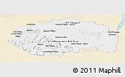 Classic Style Panoramic Map of Cuyuni/mazaruni, single color outside