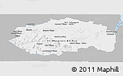 Gray Panoramic Map of Cuyuni/mazaruni, single color outside