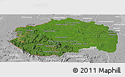 Satellite Panoramic Map of Cuyuni/mazaruni, lighten, desaturated