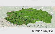 Satellite Panoramic Map of Cuyuni/mazaruni, lighten