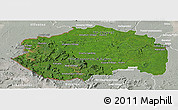 Satellite Panoramic Map of Cuyuni/mazaruni, lighten, semi-desaturated