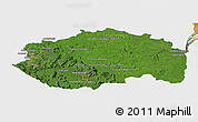 Satellite Panoramic Map of Cuyuni/mazaruni, single color outside