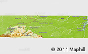 Physical Panoramic Map of VII-1  Cuyuni