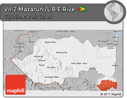 Gray 3D Map of VII-2 Mazaruni/L.B.E.Rive