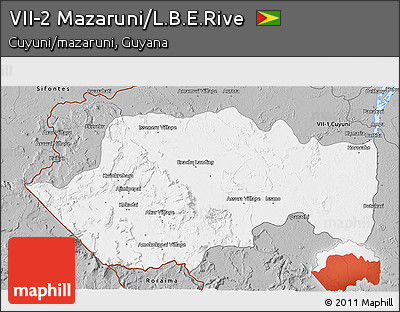 Gray 3D Map of VII-2 Mazaruni/L.B.E.Rive