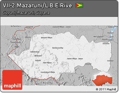 Gray 3D Map of VII-2 Mazaruni/L.B.E.Rive