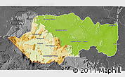 Physical 3D Map of VII-2 Mazaruni/L.B.E.Rive, darken, desaturated
