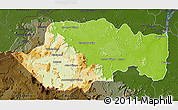 Physical 3D Map of VII-2 Mazaruni/L.B.E.Rive, darken