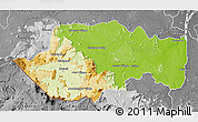 Physical 3D Map of VII-2 Mazaruni/L.B.E.Rive, desaturated