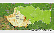 Physical 3D Map of VII-2 Mazaruni/L.B.E.Rive, satellite outside