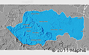Political 3D Map of VII-2 Mazaruni/L.B.E.Rive, desaturated