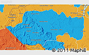 Political 3D Map of VII-2 Mazaruni/L.B.E.Rive