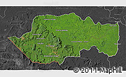 Satellite 3D Map of VII-2 Mazaruni/L.B.E.Rive, darken, desaturated
