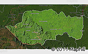 Satellite 3D Map of VII-2 Mazaruni/L.B.E.Rive, darken