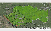 Satellite 3D Map of VII-2 Mazaruni/L.B.E.Rive, semi-desaturated