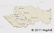 Shaded Relief 3D Map of VII-2 Mazaruni/L.B.E.Rive, cropped outside