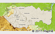 Shaded Relief 3D Map of VII-2 Mazaruni/L.B.E.Rive, physical outside