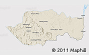 Shaded Relief 3D Map of VII-2 Mazaruni/L.B.E.Rive, single color outside