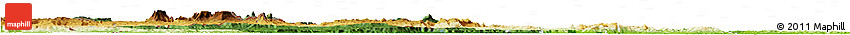 Satellite Horizon Map of VII-2 Mazaruni/L.B.E.Rive, physical outside