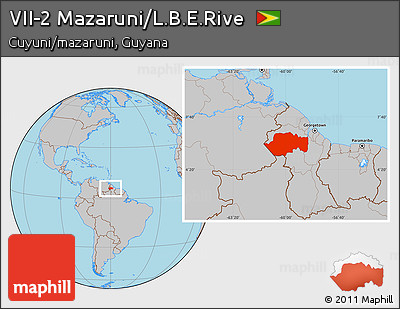 Gray Location Map of VII-2 Mazaruni/L.B.E.Rive