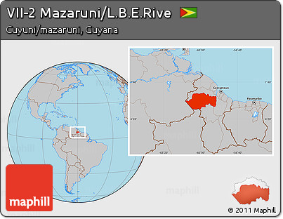Gray Location Map of VII-2 Mazaruni/L.B.E.Rive