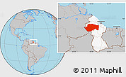 Gray Location Map of VII-2 Mazaruni/L.B.E.Rive, highlighted country