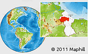 Physical Location Map of VII-2 Mazaruni/L.B.E.Rive, highlighted country
