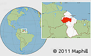 Savanna Style Location Map of VII-2 Mazaruni/L.B.E.Rive, highlighted country