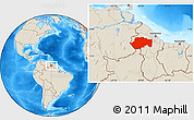 Shaded Relief Location Map of VII-2 Mazaruni/L.B.E.Rive