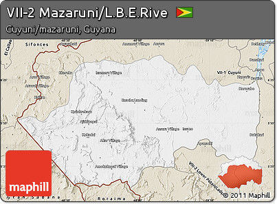 Classic Style Map of VII-2 Mazaruni/L.B.E.Rive