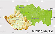 Physical Map of VII-2 Mazaruni/L.B.E.Rive, cropped outside