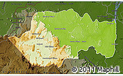 Physical Map of VII-2 Mazaruni/L.B.E.Rive, darken