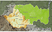 Physical Map of VII-2 Mazaruni/L.B.E.Rive, darken, semi-desaturated