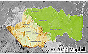 Physical Map of VII-2 Mazaruni/L.B.E.Rive, desaturated