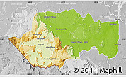 Physical Map of VII-2 Mazaruni/L.B.E.Rive, lighten, desaturated