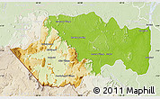Physical Map of VII-2 Mazaruni/L.B.E.Rive, lighten