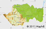Physical Map of VII-2 Mazaruni/L.B.E.Rive, single color outside