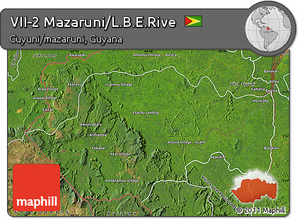 Satellite Map of VII-2 Mazaruni/L.B.E.Rive