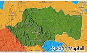 Satellite Map of VII-2 Mazaruni/L.B.E.Rive, political outside