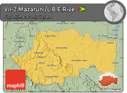 Savanna Style Map of VII-2 Mazaruni/L.B.E.Rive